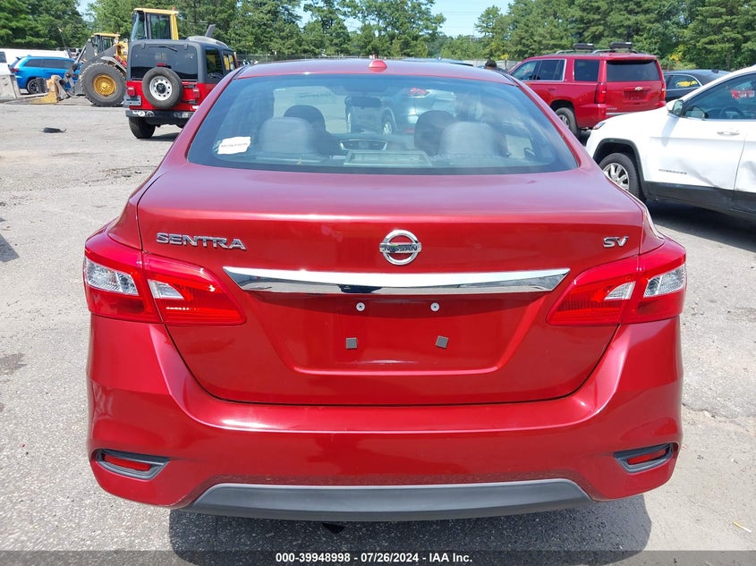 2017 Nissan Sentra Sv VIN: 3N1AB7AP0HY302282 Lot: 39948998