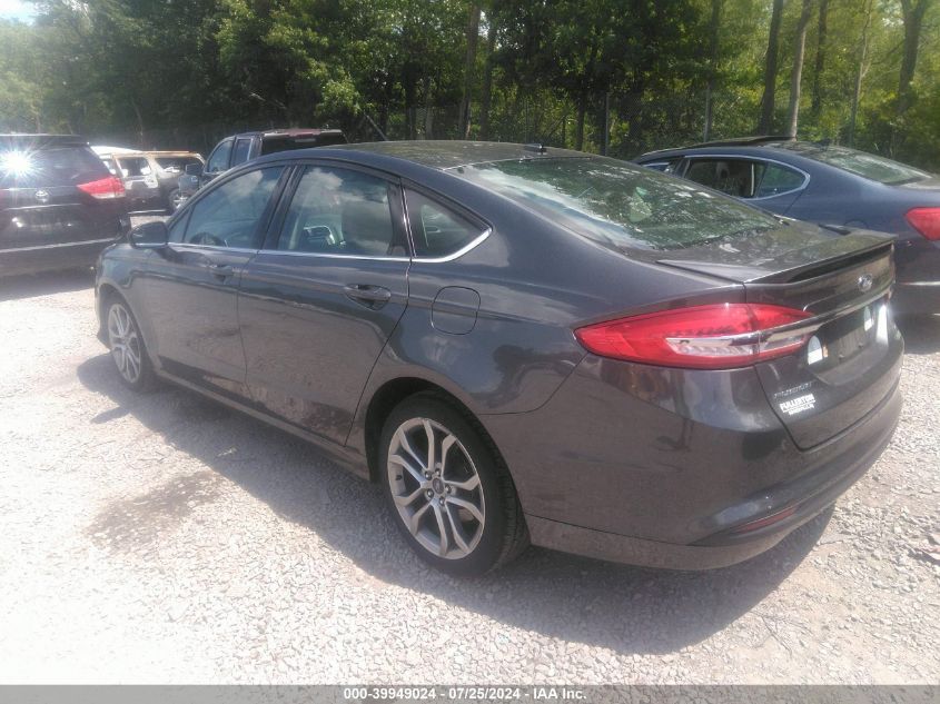 2017 FORD FUSION SE - 3FA6P0HD1HR203235