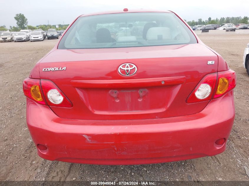 2009 Toyota Corolla Le/S/Xle VIN: 2T1BU40E49C183521 Lot: 39949043