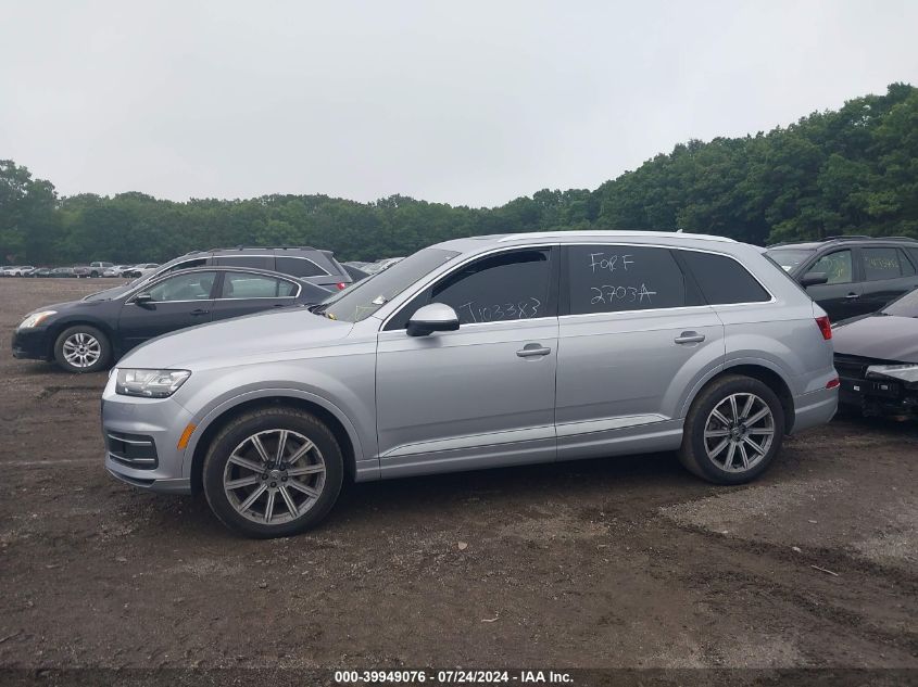 2019 Audi Q7 55 Premium/55 Se Premium VIN: WA1LAAF75KD005740 Lot: 39949076