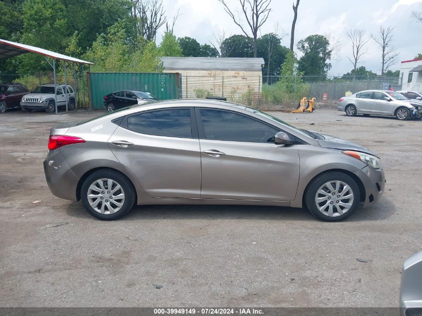 2012 Hyundai Elantra Gls Pzev VIN: 5NPDH4AE5CH134263 Lot: 39949149