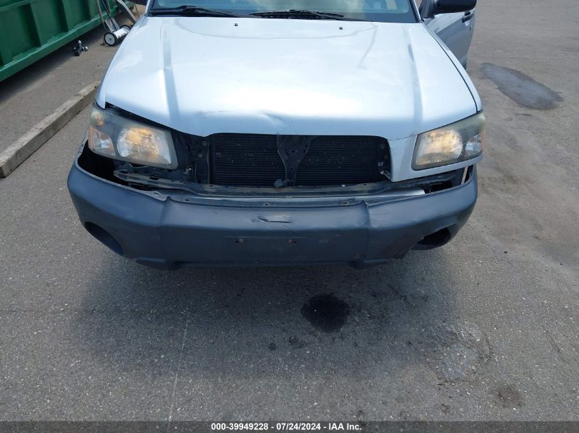 2003 Subaru Forester X VIN: JF1SG63673H735688 Lot: 39949228