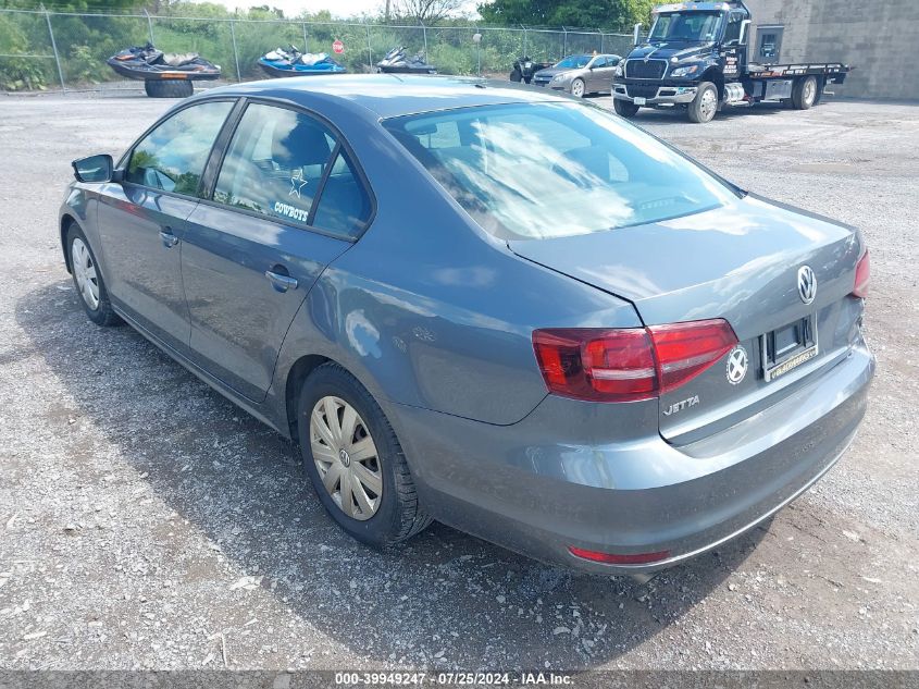 2016 Volkswagen Jetta 1.4T S VIN: 3VW267AJ8GM277118 Lot: 39949247