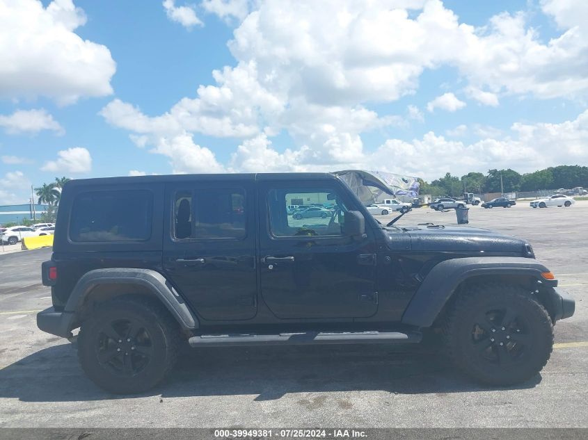 2021 Jeep Wrangler Unlimited Sport Altitude 4X4 VIN: 1C4HJXDN7MW718548 Lot: 39949381