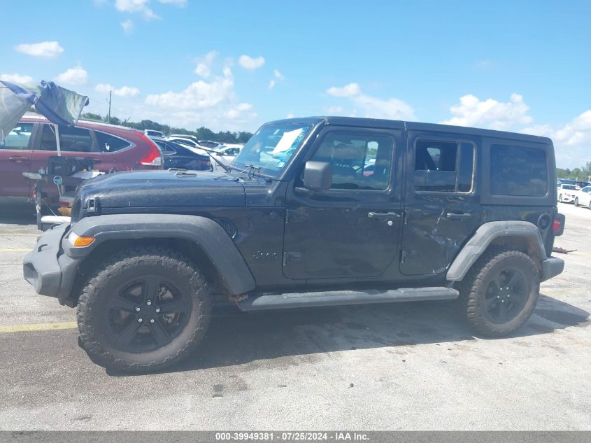 2021 Jeep Wrangler Unlimited Sport Altitude 4X4 VIN: 1C4HJXDN7MW718548 Lot: 39949381