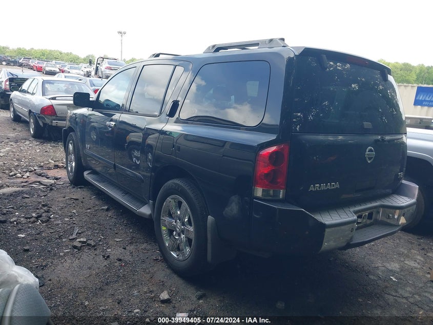 2007 Nissan Armada Se VIN: 5N1BA08A87N700389 Lot: 39949405