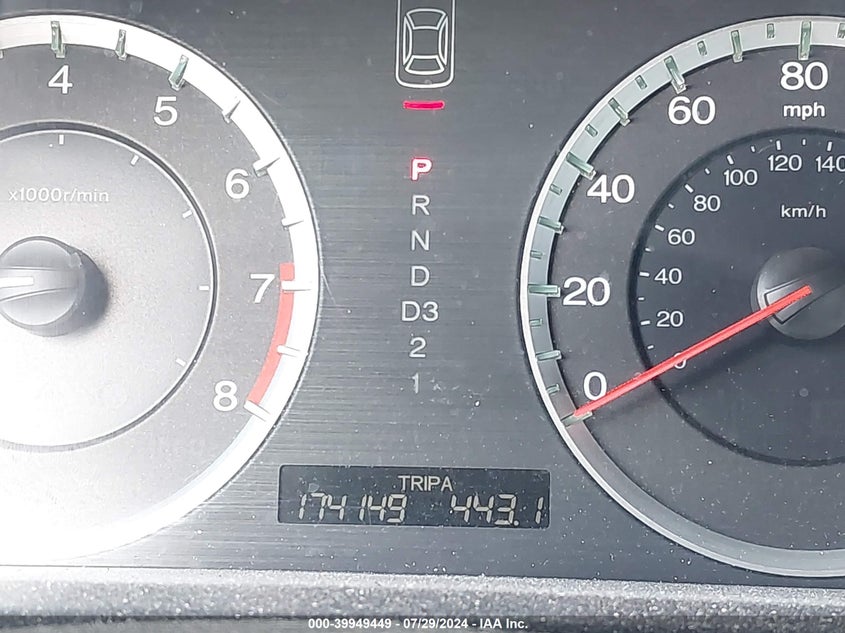 2009 Honda Accord 2.4 Lx VIN: 1HGCP26349A192960 Lot: 39949449