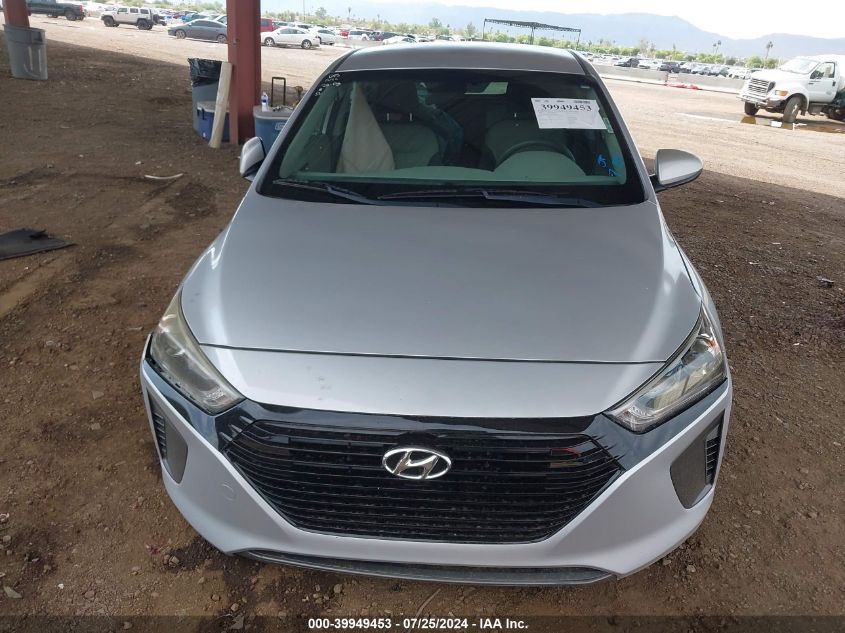 2018 Hyundai Ioniq Hybrid Blue VIN: KMHC65LC0JU060641 Lot: 39949453