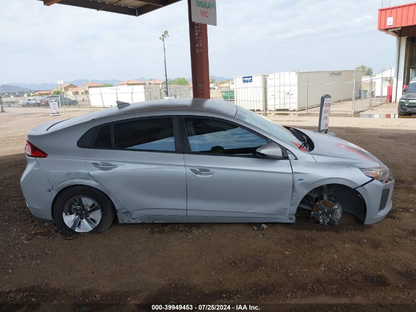 2018 Hyundai Ioniq Hybrid Blue VIN: KMHC65LC0JU060641 Lot: 39949453