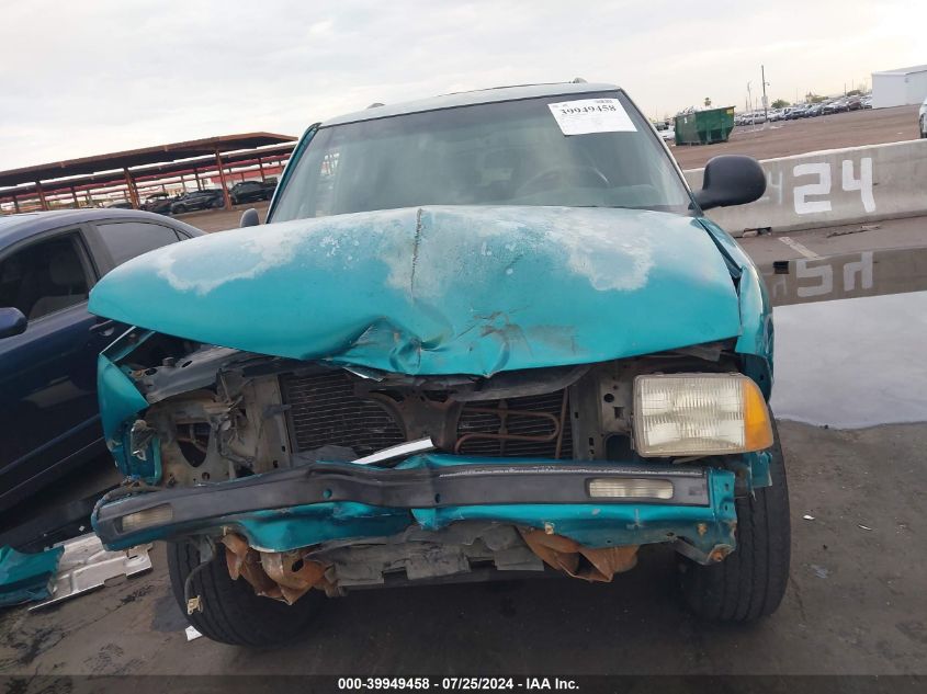 1996 Chevrolet Blazer VIN: 1GNDT13W6T2297421 Lot: 39949458