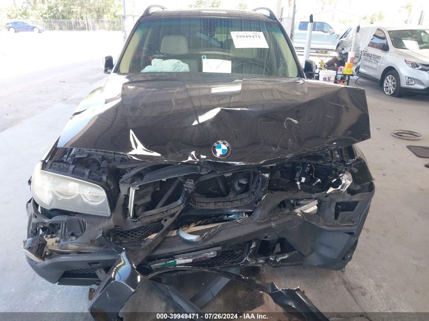 2008 BMW X3 3.0Si VIN: WBXPC93418WJ24086 Lot: 39949471