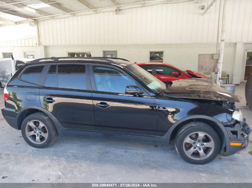 2008 BMW X3 3.0Si VIN: WBXPC93418WJ24086 Lot: 39949471