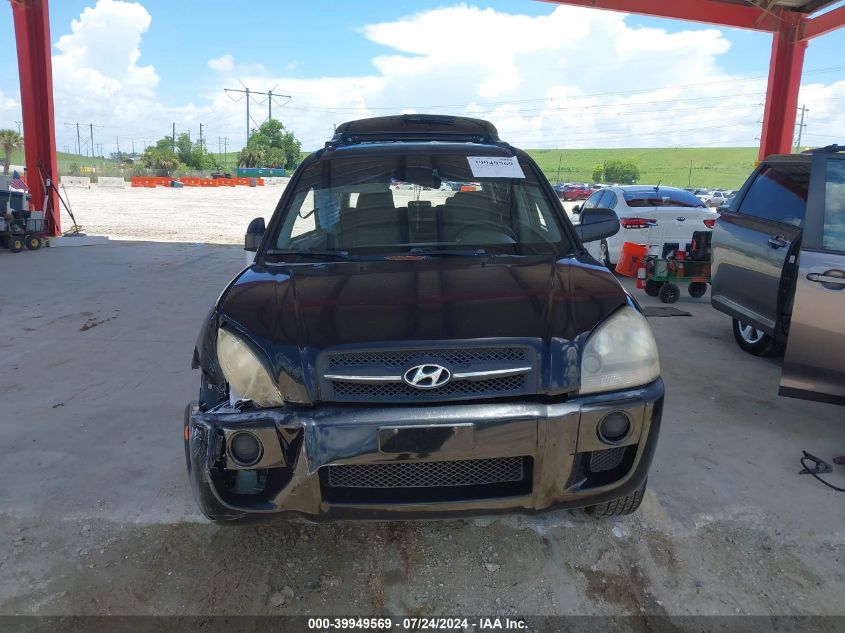 2006 Hyundai Tucson Gl VIN: KM8JM12B06U378359 Lot: 39949569