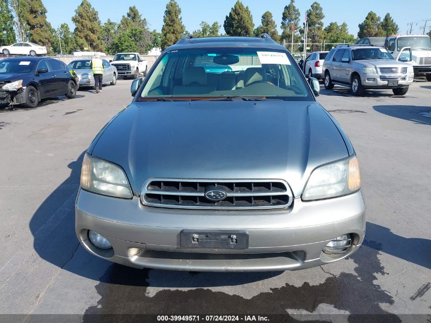 2001 Subaru Outback H6-3.0 VIN: 4S3BH806117666345 Lot: 39949571