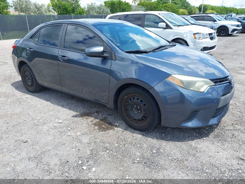 2015 Toyota Corolla Le VIN: 2T1BURHE8FC294019 Lot: 39949589