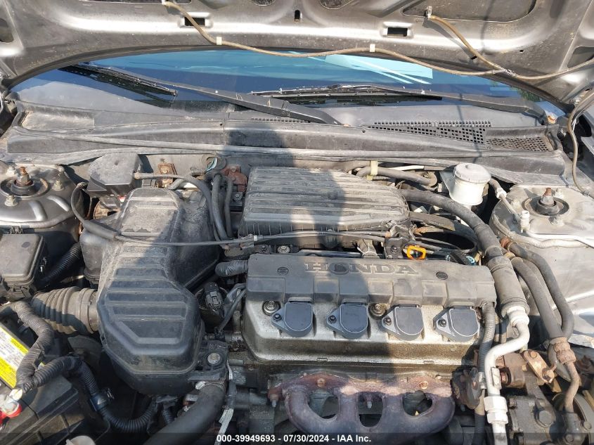 2004 Honda Civic Lx VIN: 1HGES16524L021835 Lot: 39949693