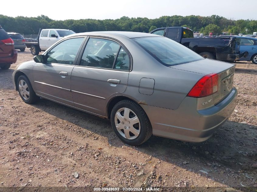 2004 Honda Civic Lx VIN: 1HGES16524L021835 Lot: 39949693