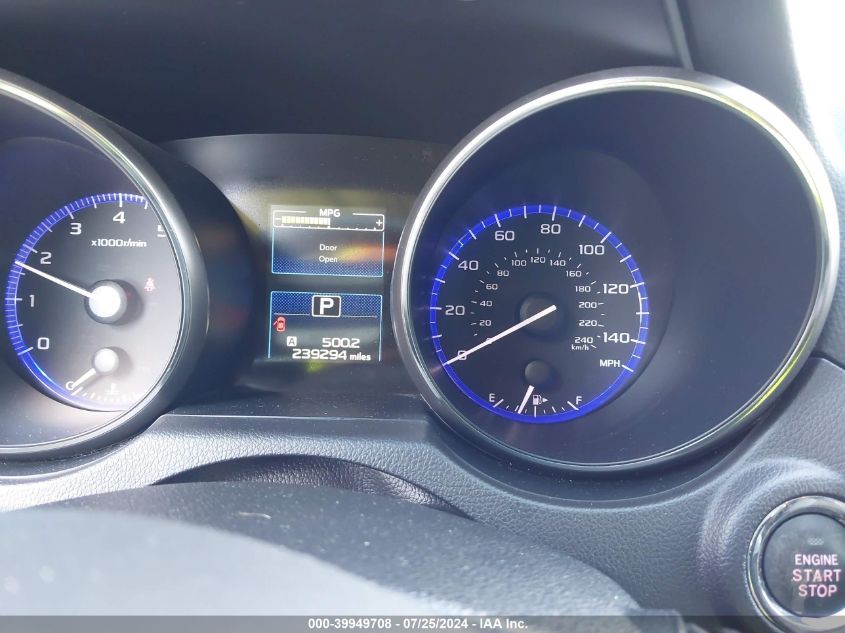 2017 Subaru Outback 2.5I Limited VIN: 4S4BSAKC7H3336671 Lot: 39949708