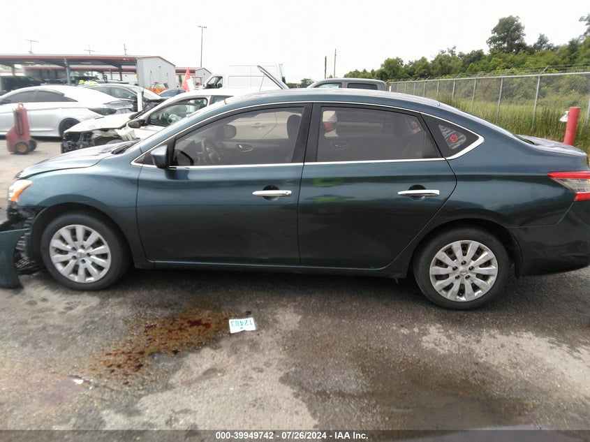 2014 Nissan Sentra Sv VIN: 3N1AB7APXEY249912 Lot: 39949742