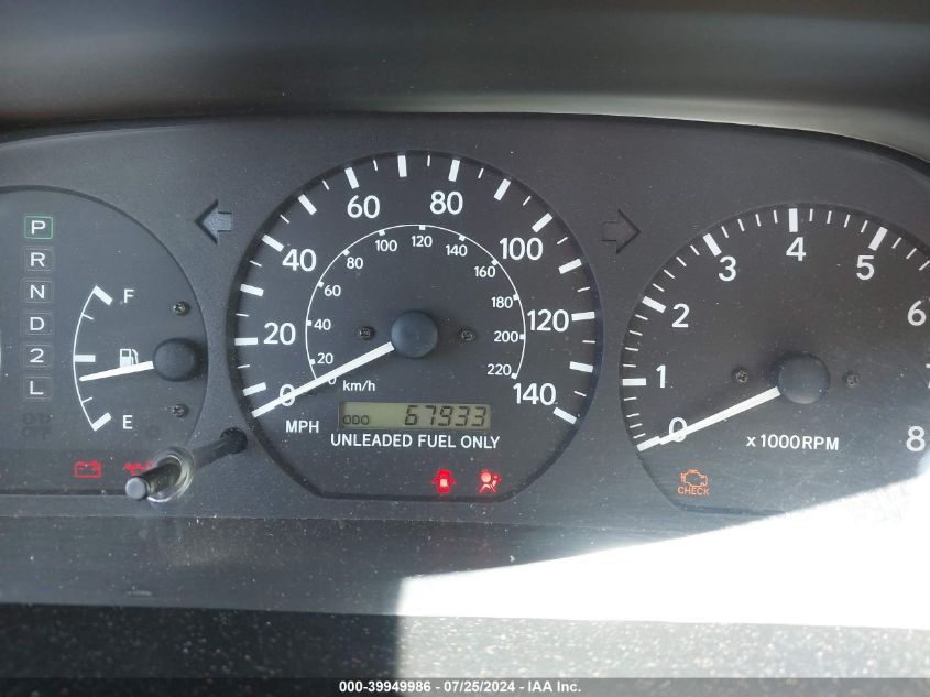 1999 Toyota Camry Ce/Le/Xle VIN: JT2BG22KXX0310092 Lot: 39949986