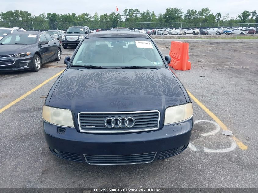 2004 Audi A6 3.0 Quattro VIN: WAULT64B84N081404 Lot: 39950084