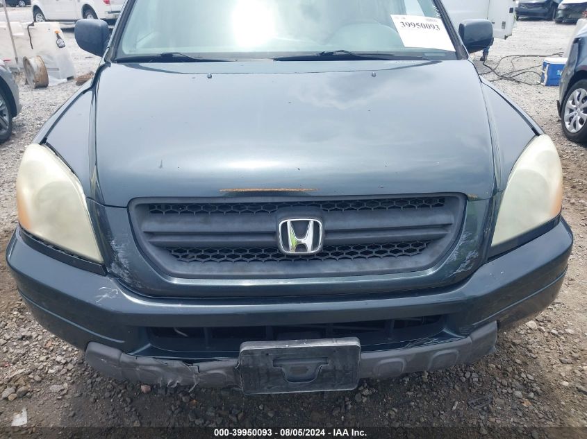 2005 Honda Pilot Ex VIN: 5FNYF184X5B017802 Lot: 39950093