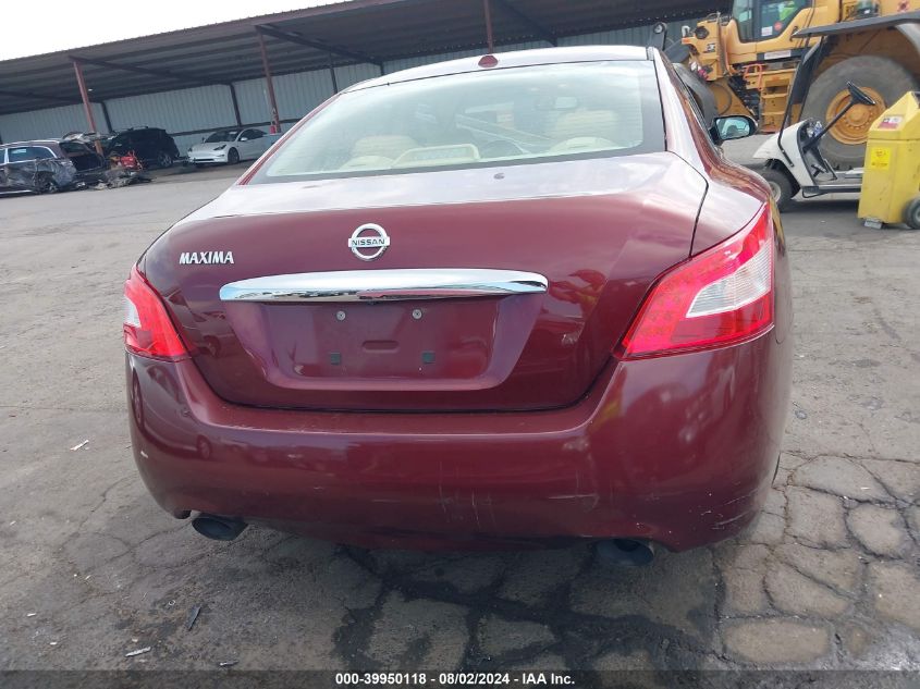2009 Nissan Maxima 3.5 Sv VIN: 1N4AA51E89C830025 Lot: 39950118