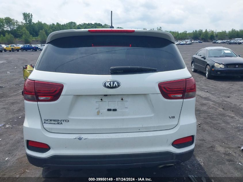 2019 Kia Sorento 3.3L Lx VIN: 5XYPGDA54KG441350 Lot: 39950149