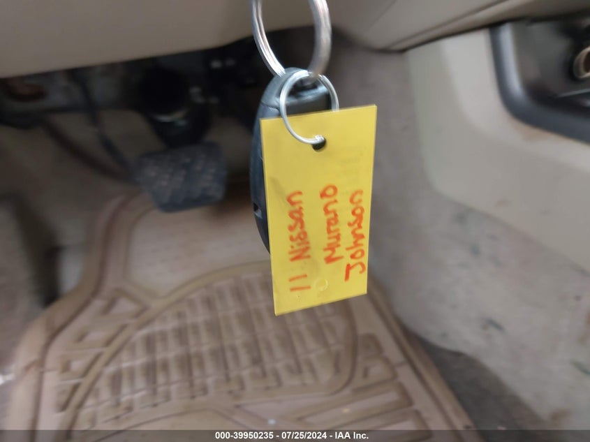 2011 Nissan Murano Sl VIN: JN8AZ1MW3BW158626 Lot: 39950235