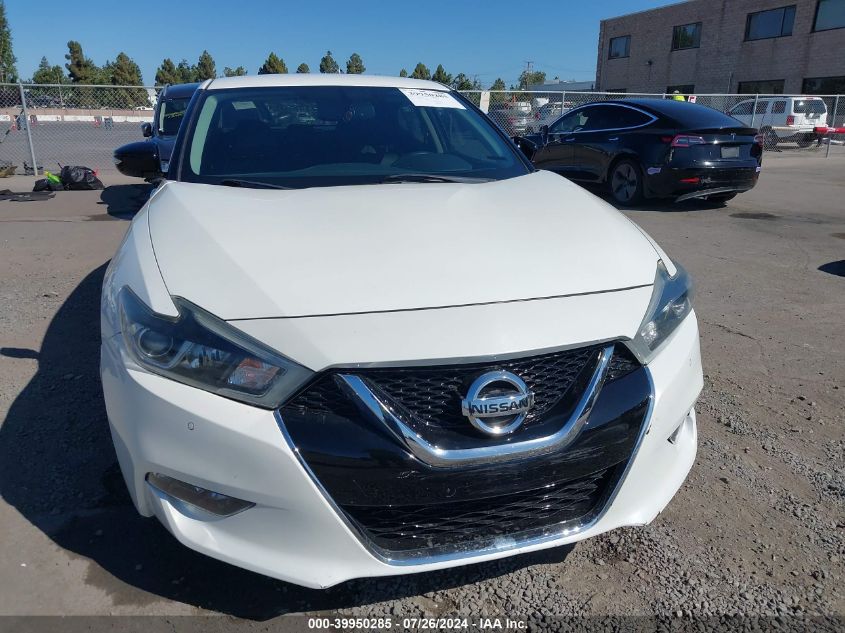 2018 Nissan Maxima 3.5 Sv VIN: 1N4AA6AP7JC387698 Lot: 39950285