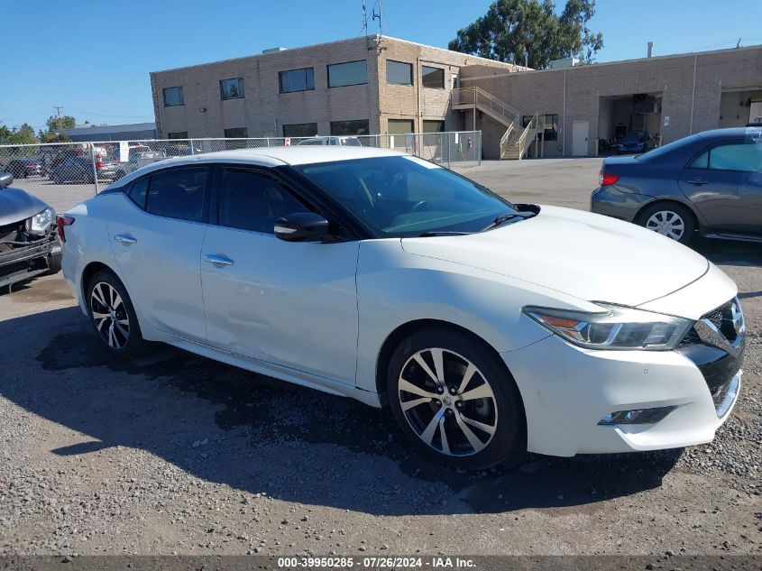 2018 Nissan Maxima 3.5 Sv VIN: 1N4AA6AP7JC387698 Lot: 39950285