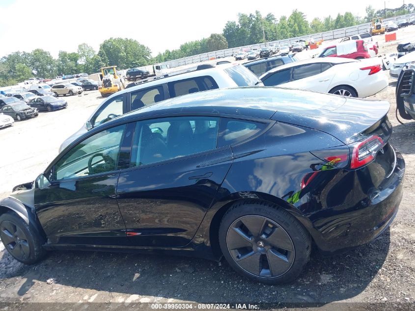 2022 Tesla Model 3 Long Range Dual Motor All-Wheel Drive VIN: 5YJ3E1EB1NF105427 Lot: 39950304