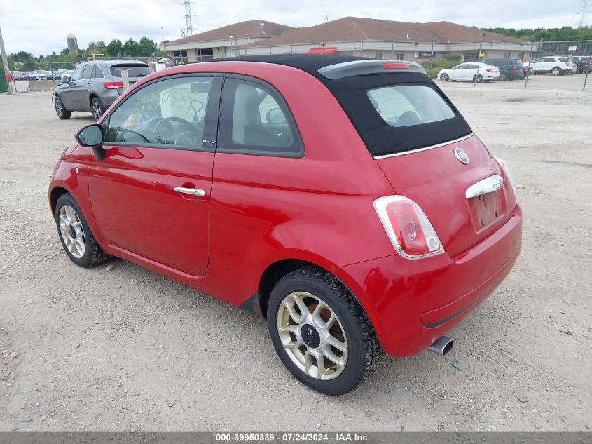 2012 Fiat 500C Pop VIN: 3C3CFFDRXCT145131 Lot: 39950339