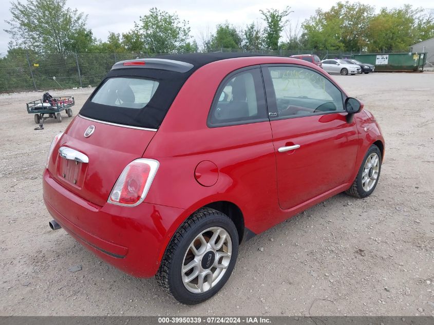 2012 Fiat 500C Pop VIN: 3C3CFFDRXCT145131 Lot: 39950339
