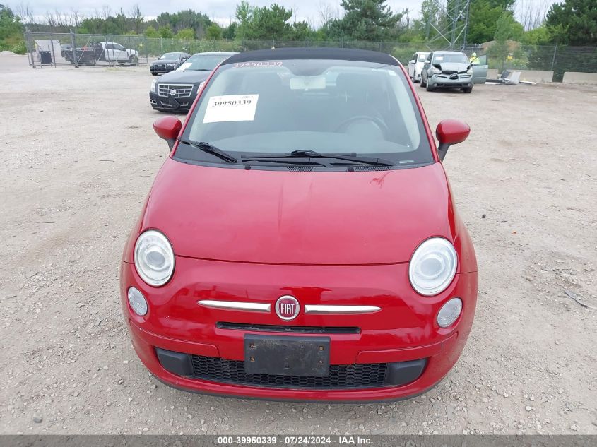 2012 Fiat 500C Pop VIN: 3C3CFFDRXCT145131 Lot: 39950339
