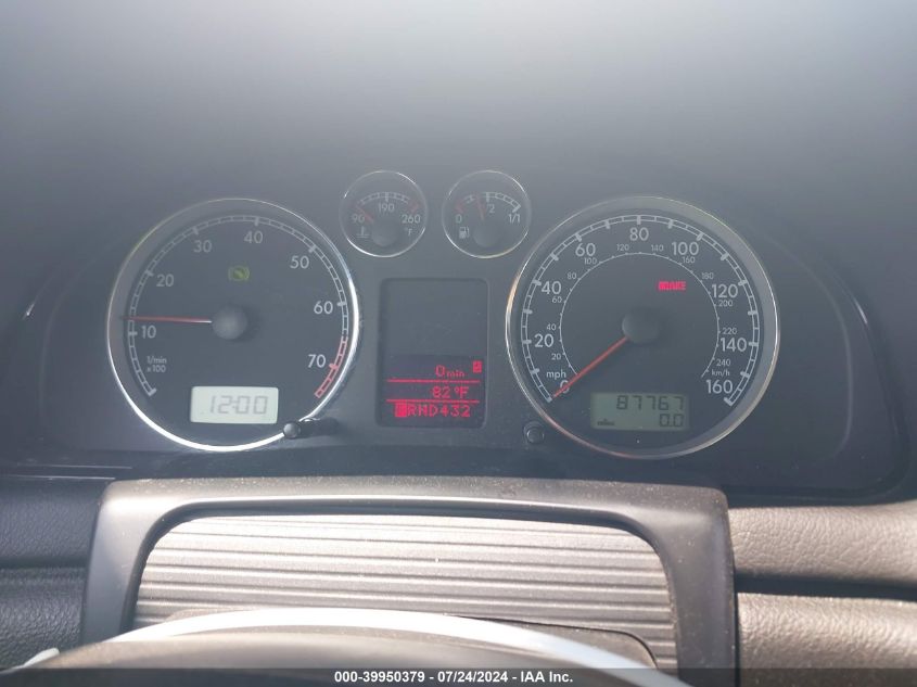 2002 Volkswagen Passat Gls VIN: WVWVD63B42E376975 Lot: 39950379