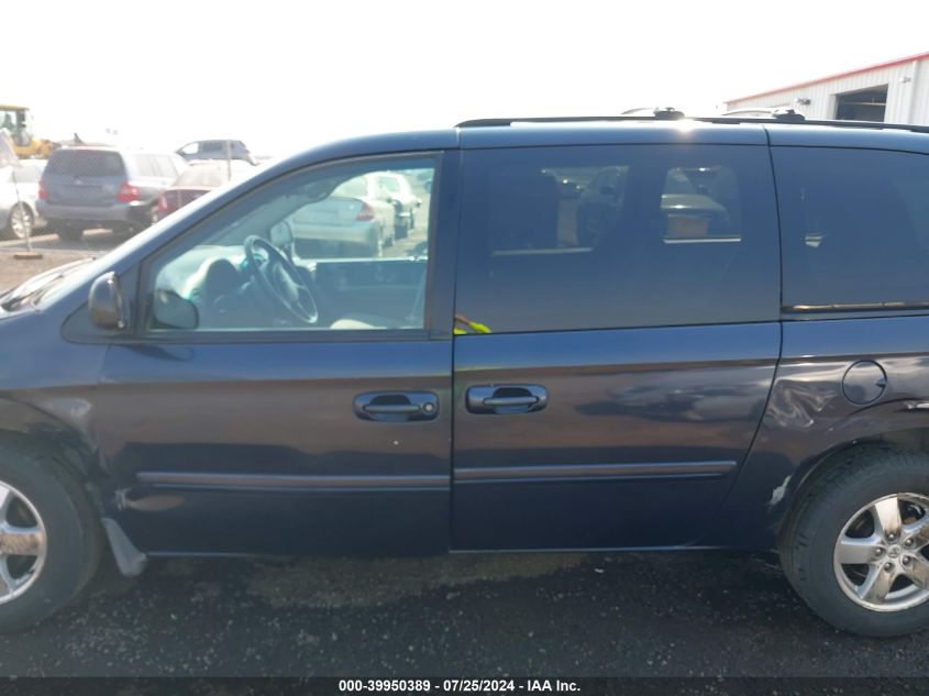 2007 Dodge Grand Caravan Sxt VIN: 2D4GP44L97R105287 Lot: 39950389