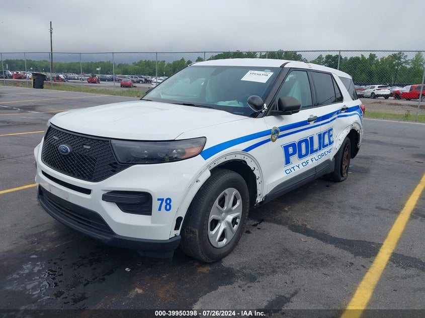 2020 FORD POLICE INTERCEPTOR UTILITY VIN: 1FM5K8AB8LGC51659