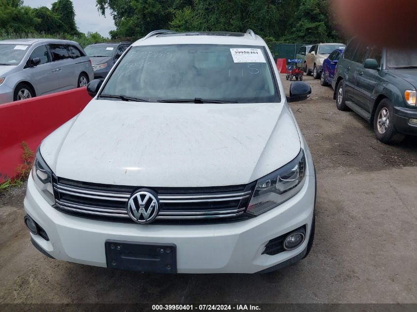 2017 Volkswagen Tiguan 2.0T Sport VIN: WVGUV7AX2HK018759 Lot: 39950401