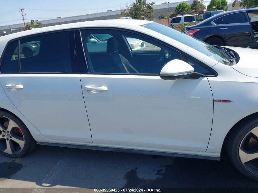 2018 Volkswagen Golf Gti 2.0T Autobahn/2.0T S/2.0T Se VIN: 3VW547AU8JM281013 Lot: 39950423