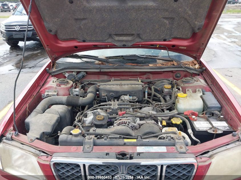 2001 Subaru Forester S VIN: JF1SF65681H701658 Lot: 39950433