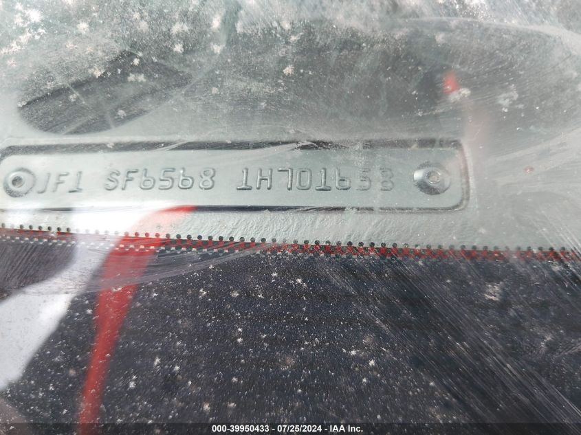 2001 Subaru Forester S VIN: JF1SF65681H701658 Lot: 39950433