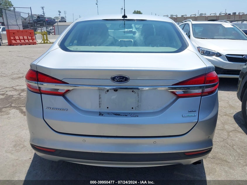 2018 Ford Fusion Se VIN: 3FA6P0HD2JR198004 Lot: 39950477