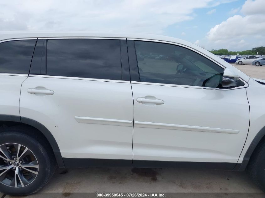 2019 TOYOTA HIGHLANDER LE PLUS - 5TDZZRFH1KS331524