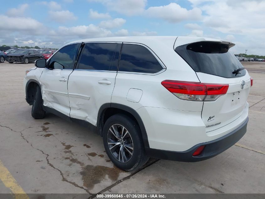 2019 TOYOTA HIGHLANDER LE PLUS - 5TDZZRFH1KS331524