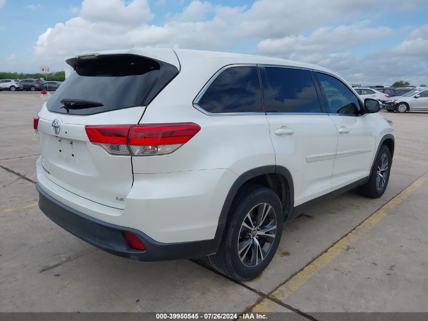 2019 TOYOTA HIGHLANDER LE PLUS - 5TDZZRFH1KS331524