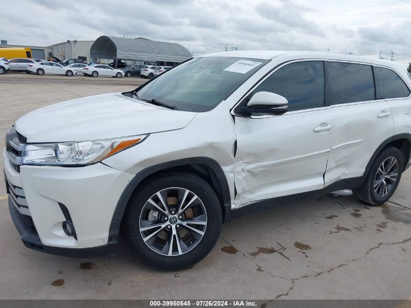 2019 Toyota Highlander Le Plus VIN: 5TDZZRFH1KS331524 Lot: 39950545