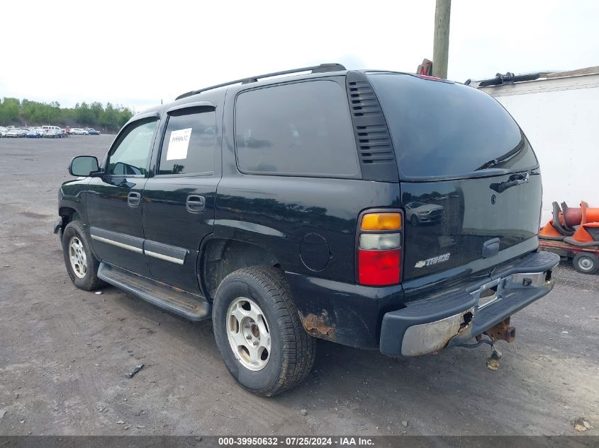 2005 Chevrolet Tahoe Ls VIN: 1GNEK13T05R196401 Lot: 39950632