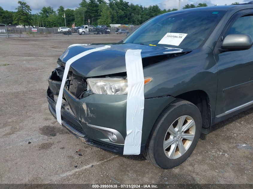 2012 Toyota Highlander Base V6/Se V6 VIN: 5TDBK3EH0CS142613 Lot: 39950638