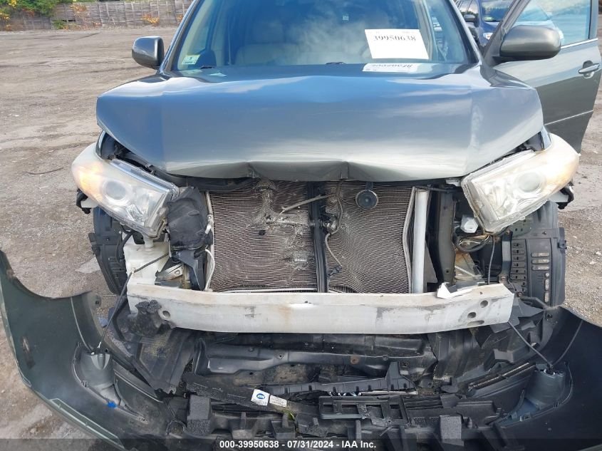 2012 Toyota Highlander Base V6/Se V6 VIN: 5TDBK3EH0CS142613 Lot: 39950638